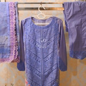 Sobia Nazir – Ethereal Lavender Embroidered Lawn Suit