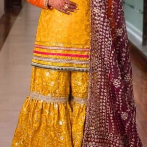 3 piece gharara suit-stitched
