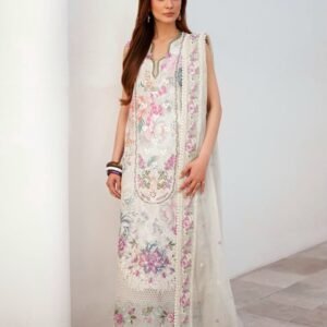 3-piece Stitched Lawn Suit